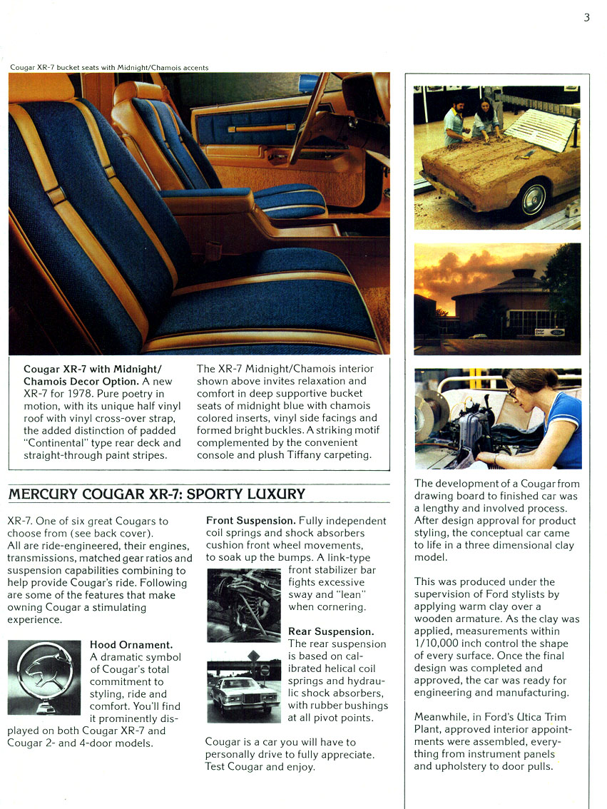 1978 Mercury Cougar Brochure Page 1